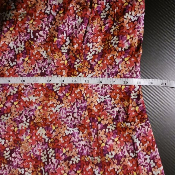 NEW French Connection Satin Mini Slip Dress Azelea Multi Size 14 - Picture 10 of 11